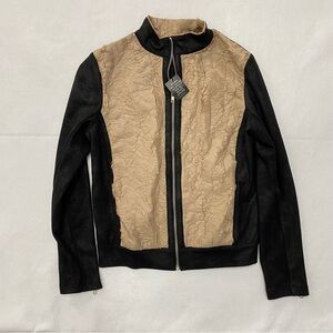 Komarov Tan Tissue Bomber Jacket Small